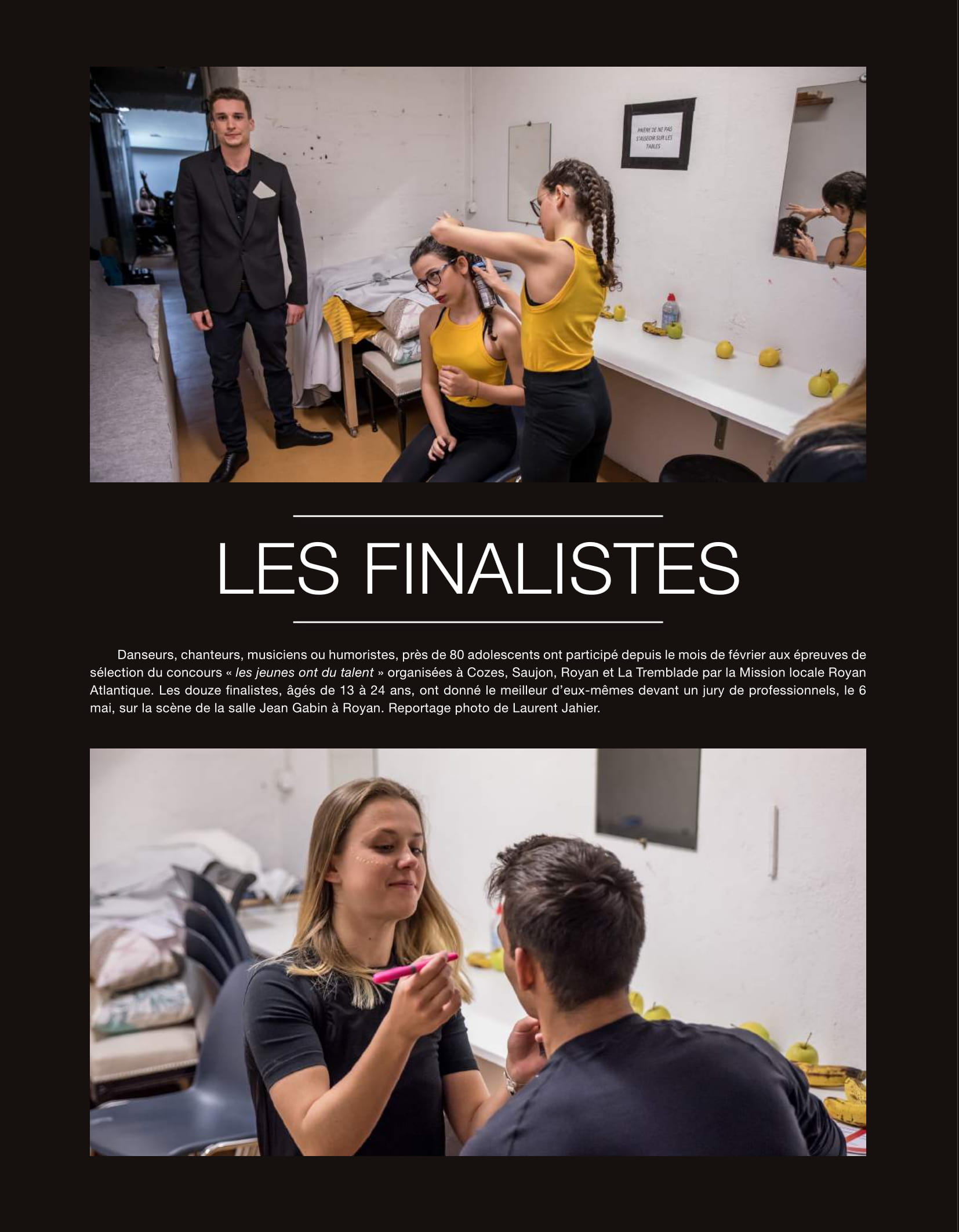 CARA'MAG. Le magazine de la communauté d'agglomération Royan Atlantique. N°36 - Été 2019. Rubrique « PORTFOLIO » - Concours « Les jeunes ont du talent » p.24-27
